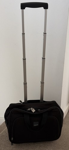Tripp black wheeled holdall - black,